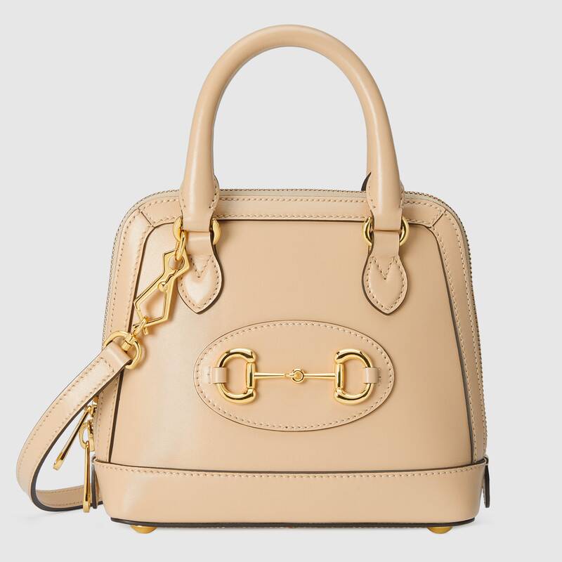 Gucci Horsebit 1955 Mini Top Handle Bag Shoulder Bag 640716 Beige